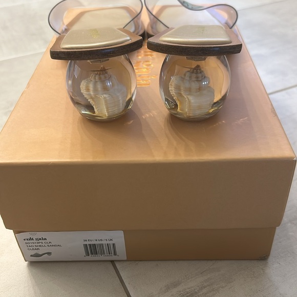 Cult Gaia clear tao shell sandal size 8 - Picture 3 of 7